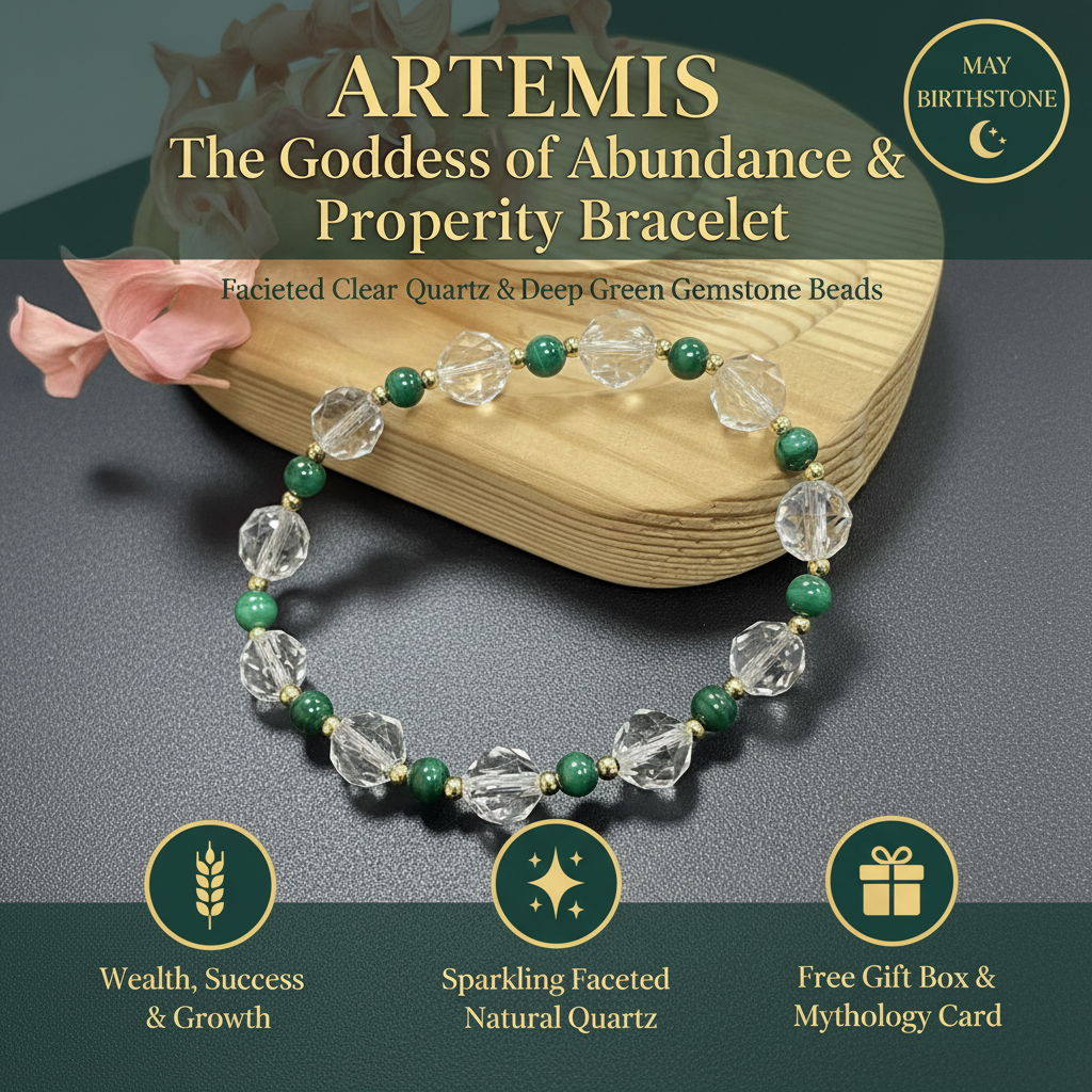 【5月守護神｜阿提米絲 Artemis】大地豐饒・萬物生輝手鍊