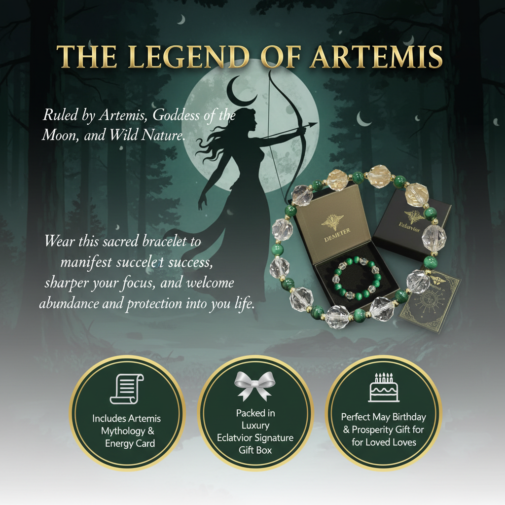 【5月守護神｜阿提米絲 Artemis】大地豐饒・萬物生輝手鍊
