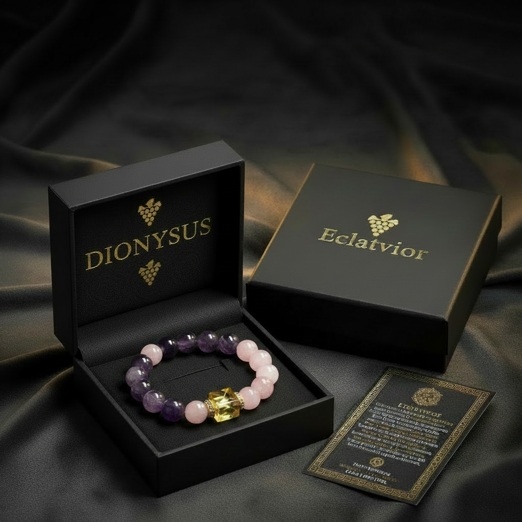 【2月守護神｜狄奧尼索斯 Dionysus】靈感之泉・心靈平靜手鍊